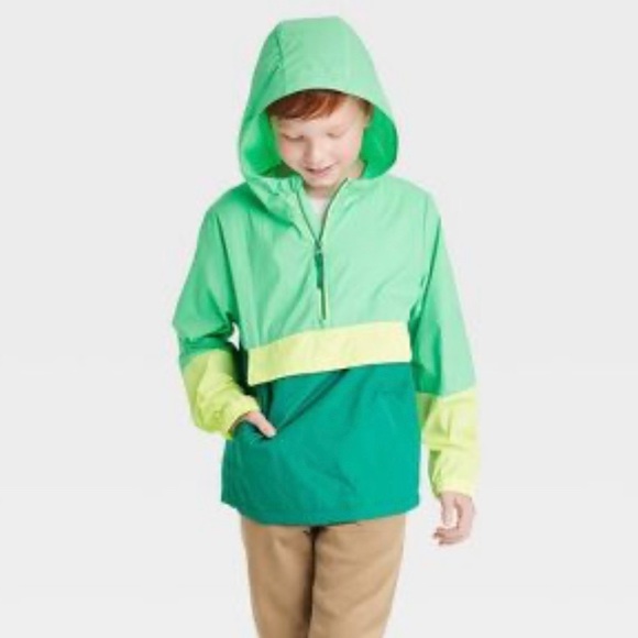 Boys' Popover Anorak Spring Windbreaker Jacket - Cat & Jack - Picture 5 of 7
